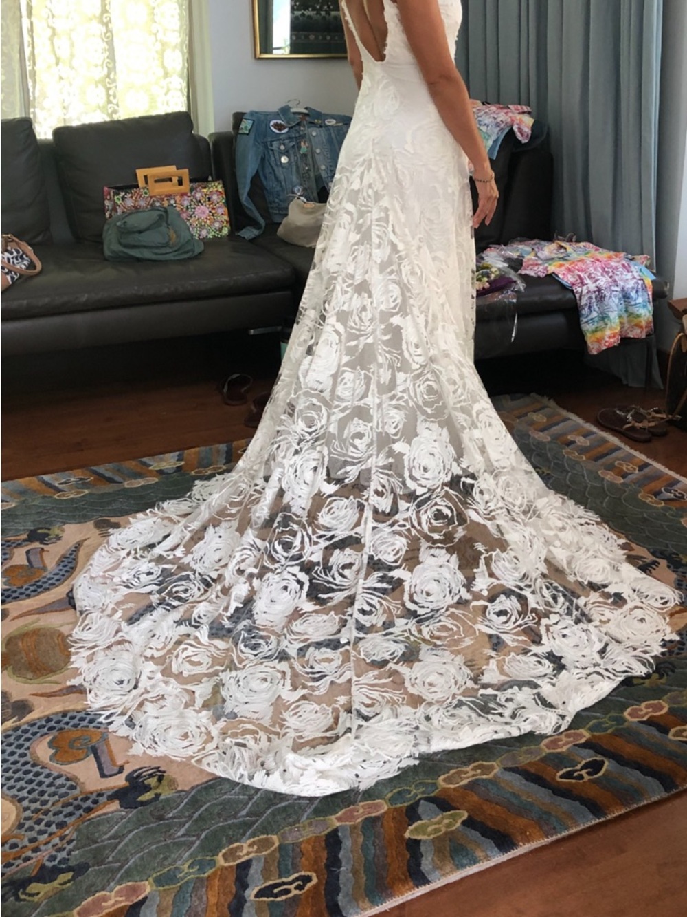 Grace Loves Lace White Lace V-Back Wedding Dress